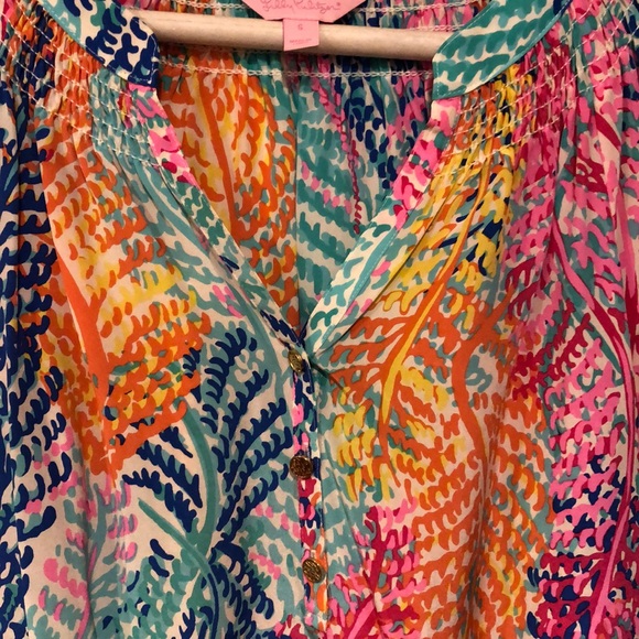 Lilly Pulitzer Elsa Silk blouse small - Picture 5 of 14